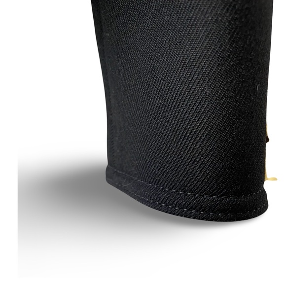 NWOT Alexander McQueen 2016 black blazer jacket, gold buttons, zip sleeves, 38 - Picture 7 of 15